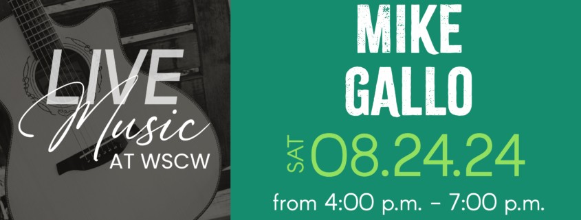 Mike Gallo Live Music at West Sandy Creek Winery - August 24, 2024