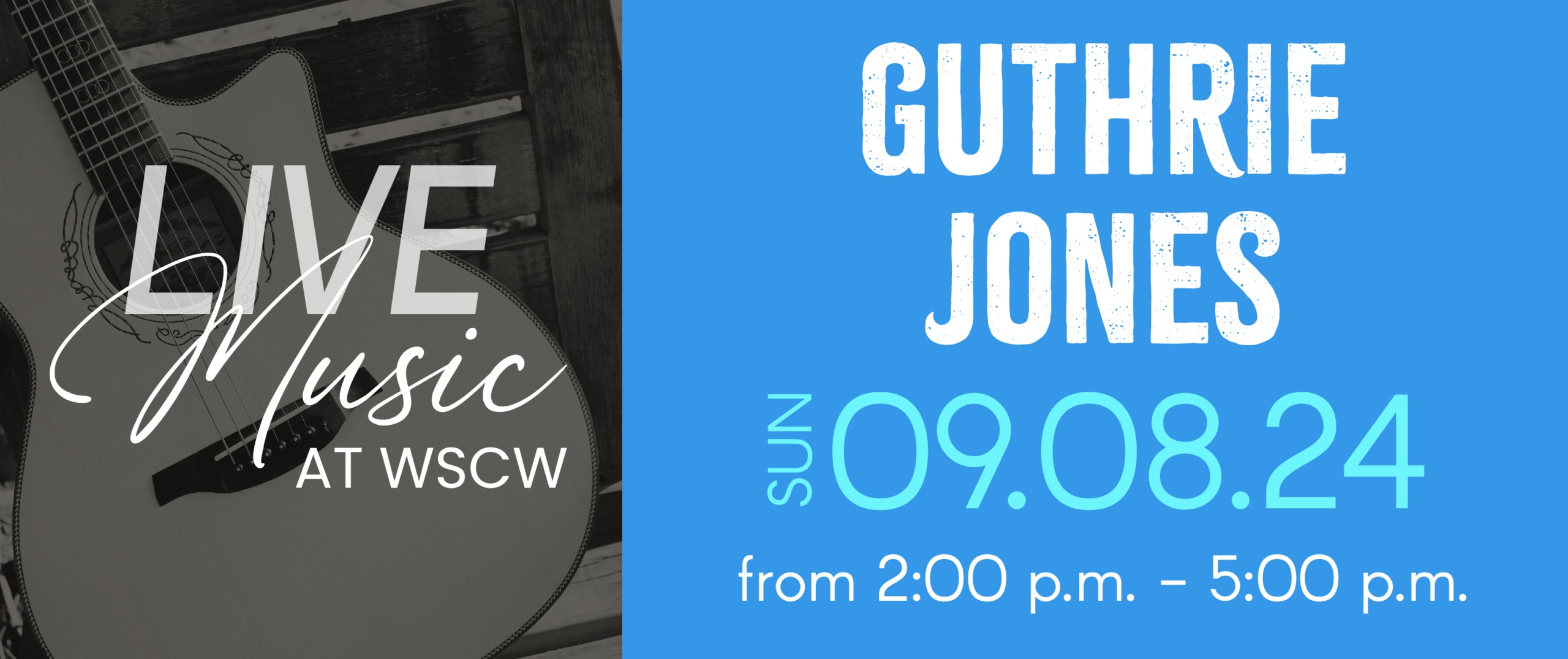 Guthrie Jones Live Music at West Sandy Creek Winery - September 8, 2024