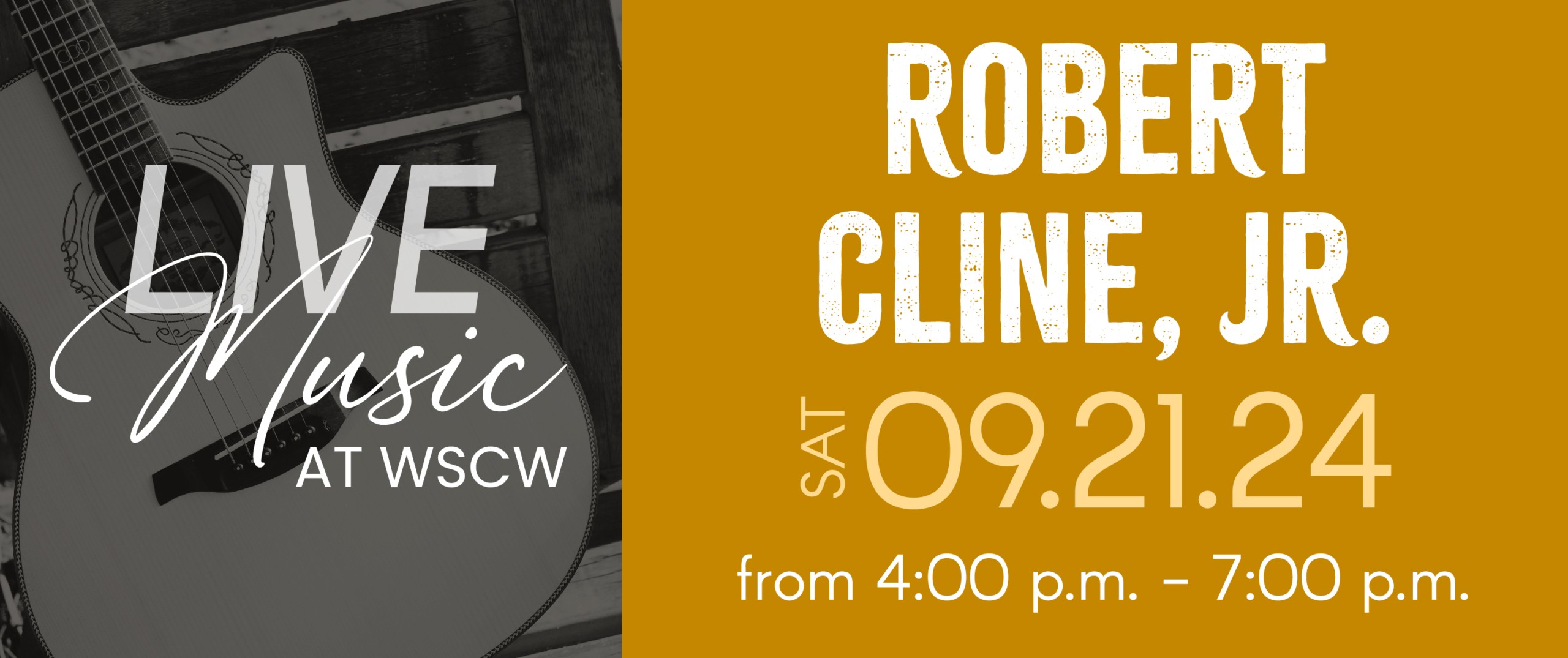 Robert Cline, Jr Live Music at West Sandy Creek Winery - September 21 2024