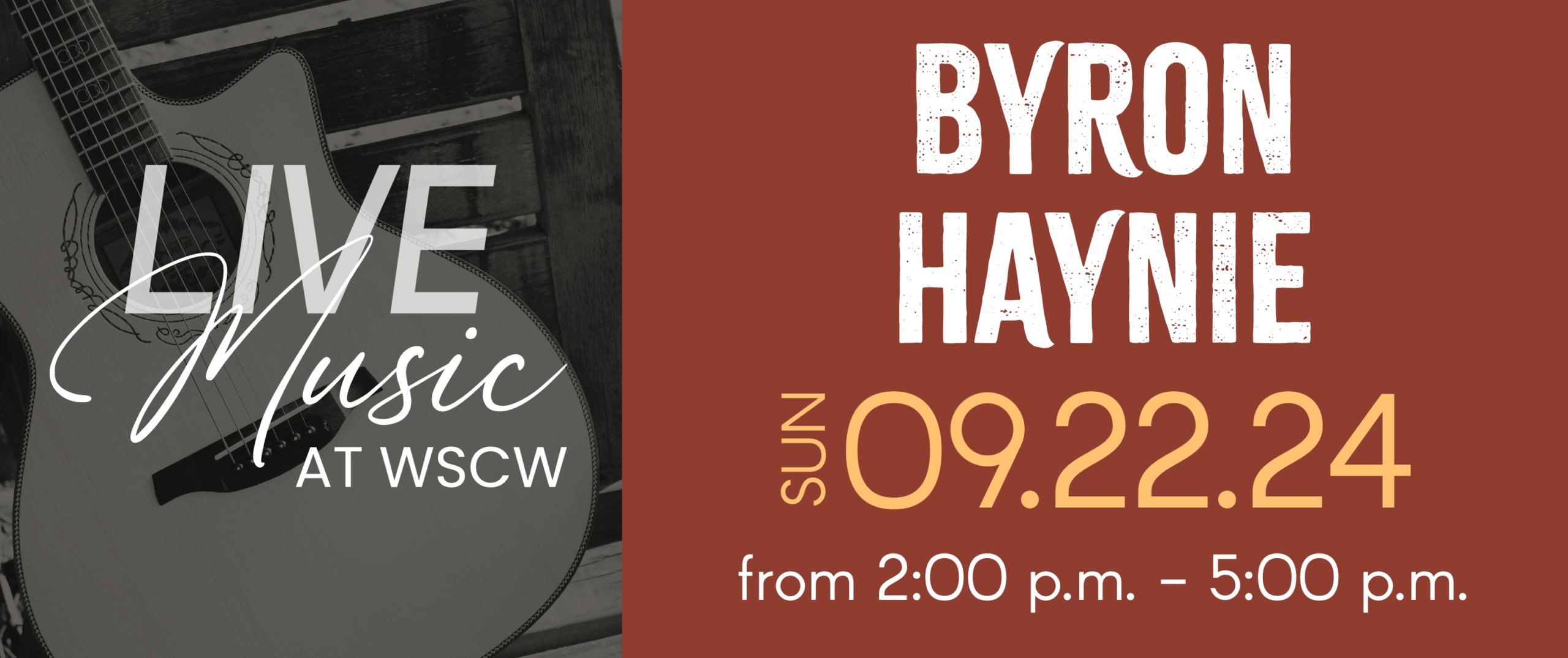 Byron Haynie Live Music at West Sandy Creek Winery - September 22, 2024