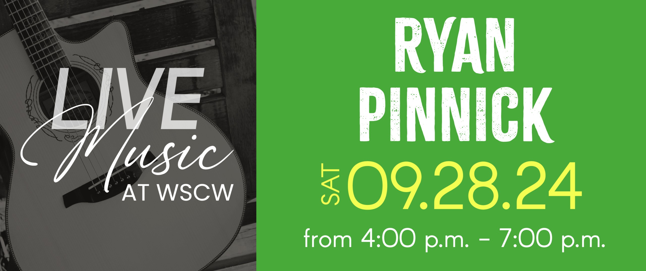 Ryan Pinnick Live Music at West Sandy Creek Winery - September 28, 2024